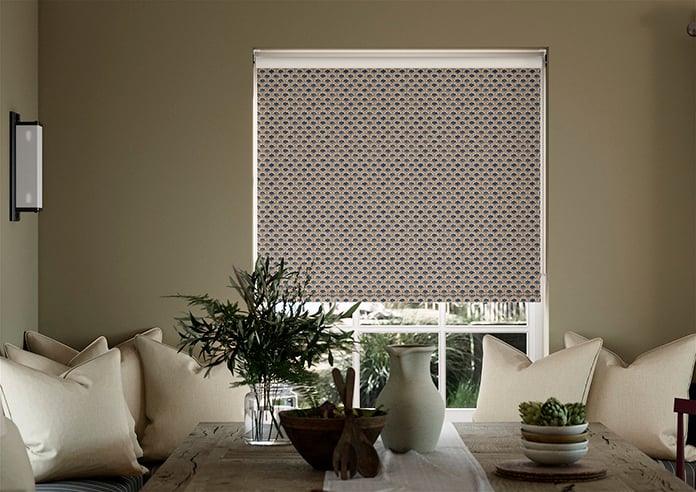 Land & Shore Dawn (Blackout), Blue Red - Roller Blind - Image 3